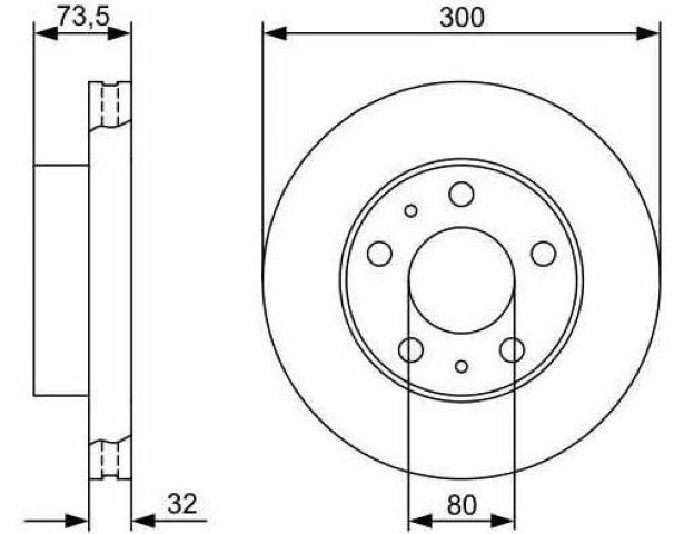 ÖN DİSK AYNA DUCATO -BOXER-JUMPER 06-2.2 300MM