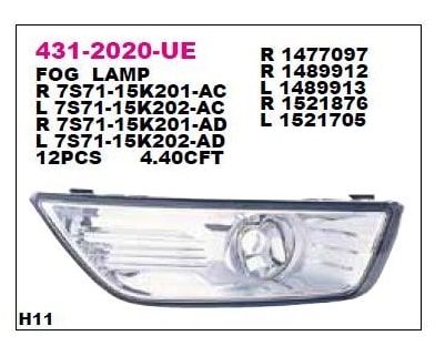 SİS FARI MONDEO 07-SOL DEPO 431-2020L