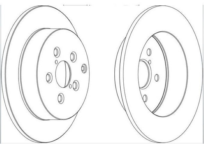 ARKA DİSK AYNA AVENSİS 1.6 03-08 280MM