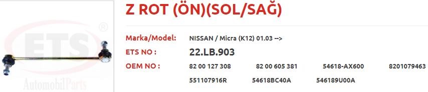 ÖN Z ROT MİCRA 03- R-L