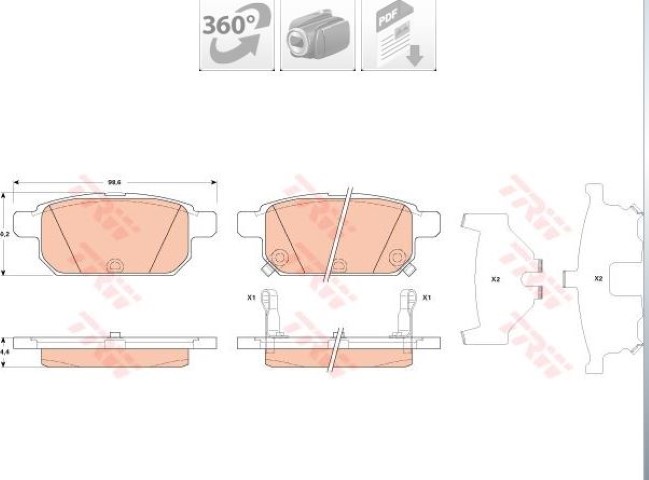 FREN BALATASI ARKA DISK- SWIFT 10- / VITARA 15- / S-CROSS 13- / BALENO 16-