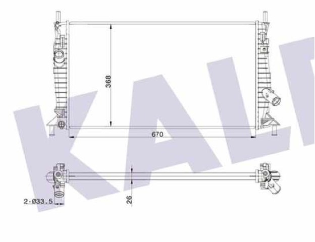 SU RADYATÖRÜ FOCUS 05-DİZEL-BENZİNLİ-MAZDA3 03-11